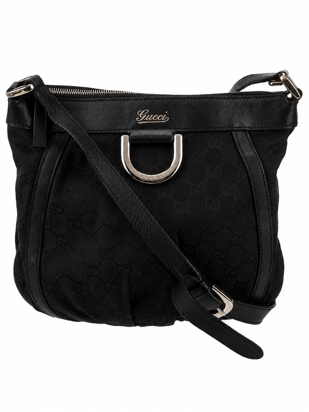 Gucci Black Crossbody Bag with Silver Hardware
